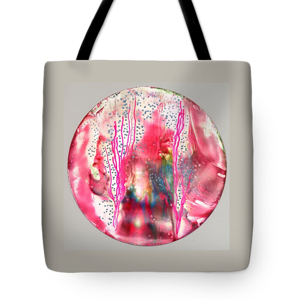 Encaustic Tote Bag featuring the painting Rainbow of Hope by Heather Hennick