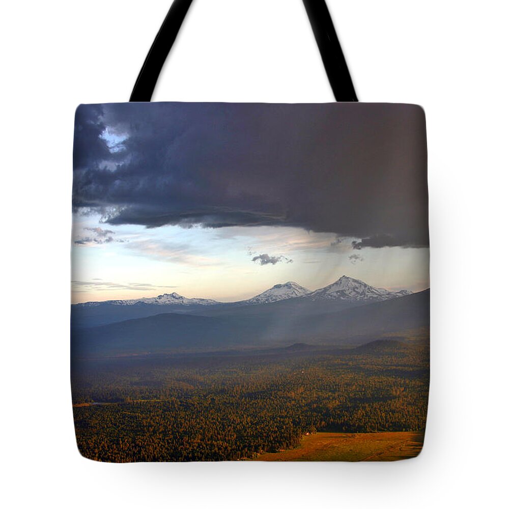 Oregon Tote Bag featuring the photograph Raining Sisters by Scott Mahon