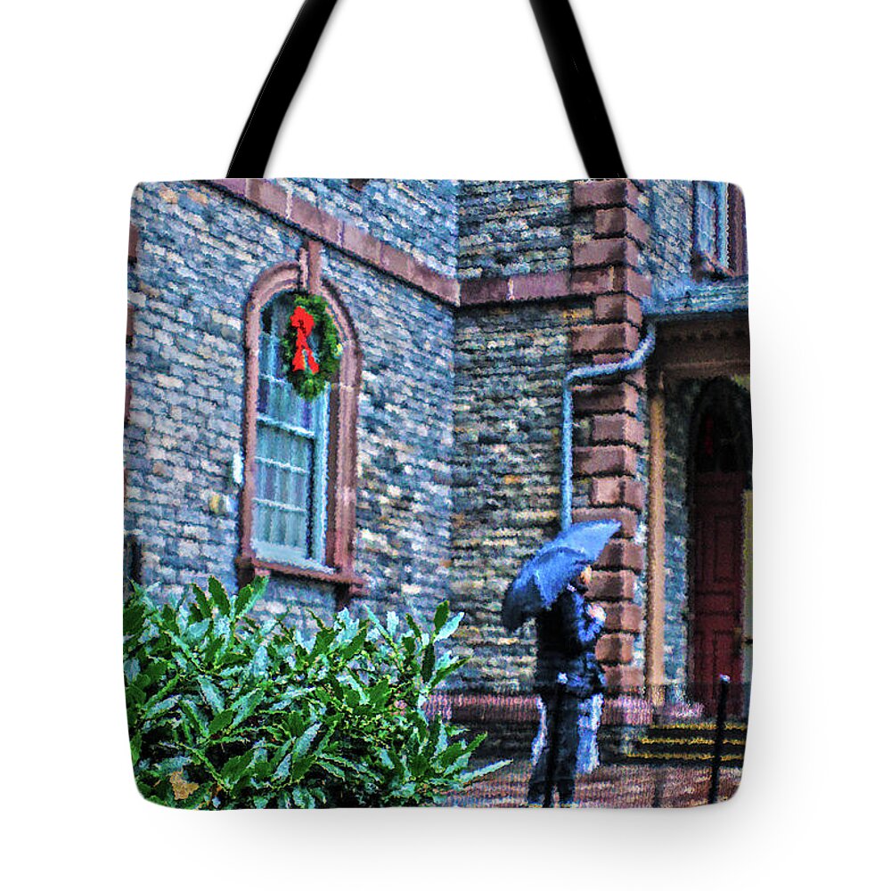 Rain Tote Bag featuring the photograph Rainy Sunday by Sandy Moulder