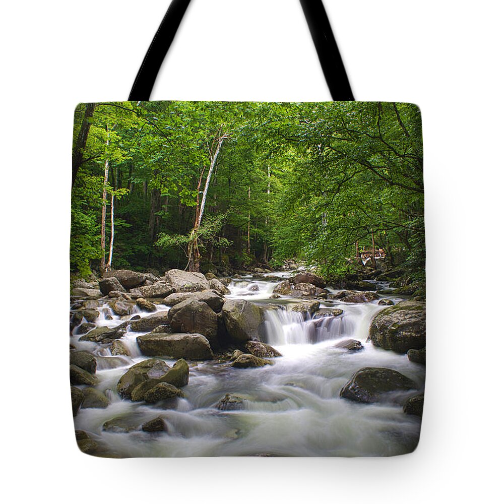 Nunweiler Tote Bag featuring the photograph Ramsey Cascade Trailhead by Nunweiler Photography