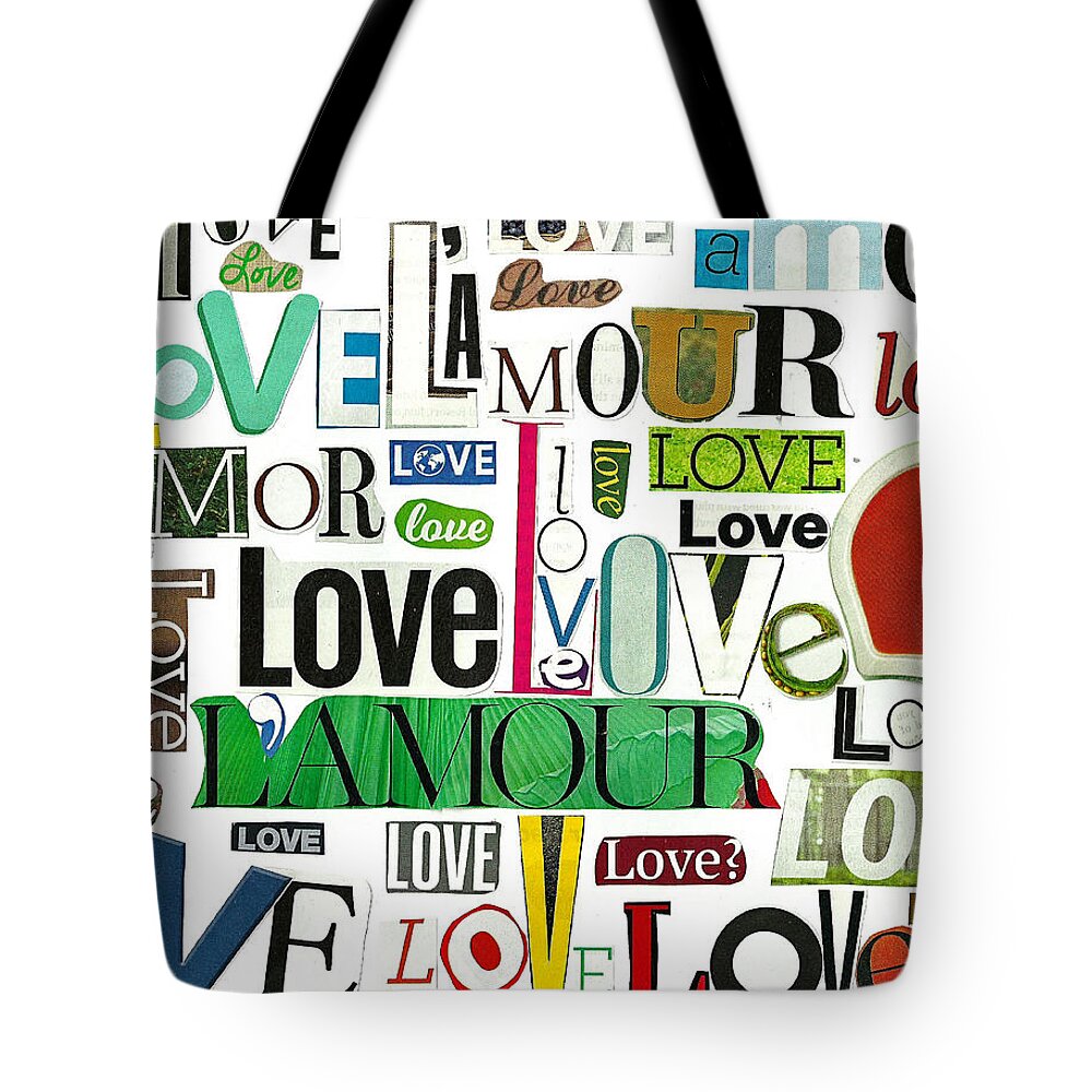 Ransom Tote Bag featuring the photograph Ransom Art - LOVE by Judy Salcedo