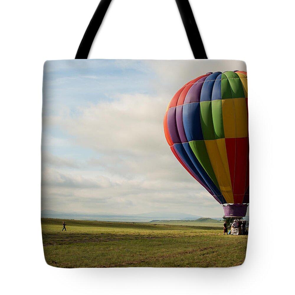 Hot Air Balloon Tote Bag featuring the photograph Raton Balloon Festival by Stephen Holst