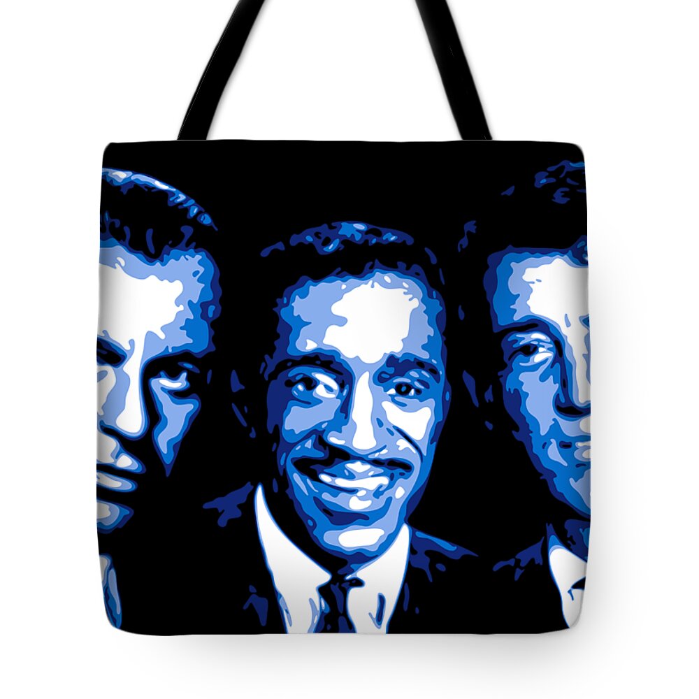 Frank Sinatra Tote Bag featuring the digital art Ratpack by DB Artist