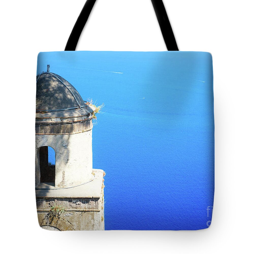 Amalfi Tote Bag featuring the photograph Ravello Belltower by Anastasy Yarmolovich