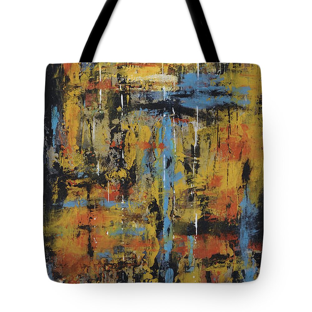 Original Tote Bag featuring the painting Rekindle by Jim Benest