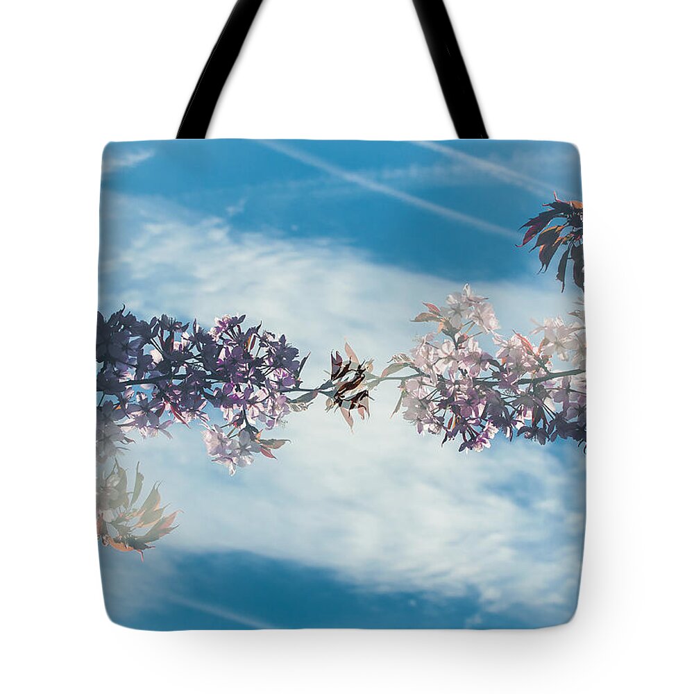 Abstract Tote Bag featuring the photograph Reaching Out by Marcus Karlsson Sall