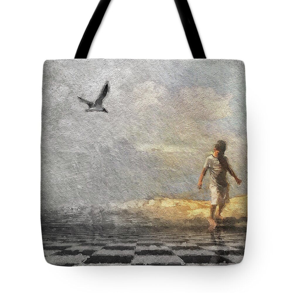 Digital Art Tote Bag featuring the digital art Ready to Play by Melissa D Johnston