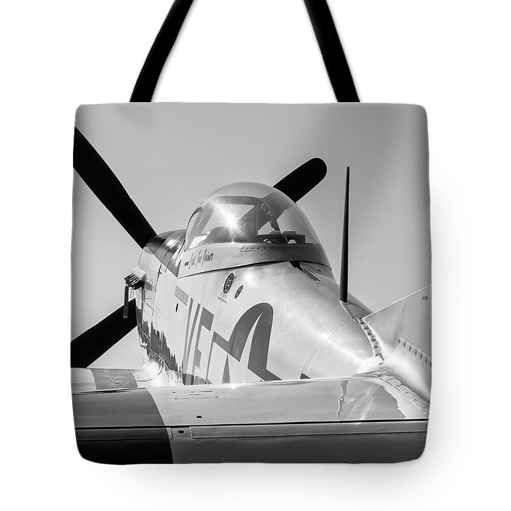 2017 Tote Bag featuring the photograph Rebel Steed - 2017 Christopher Buff, www.Aviationbuff.com by Chris Buff