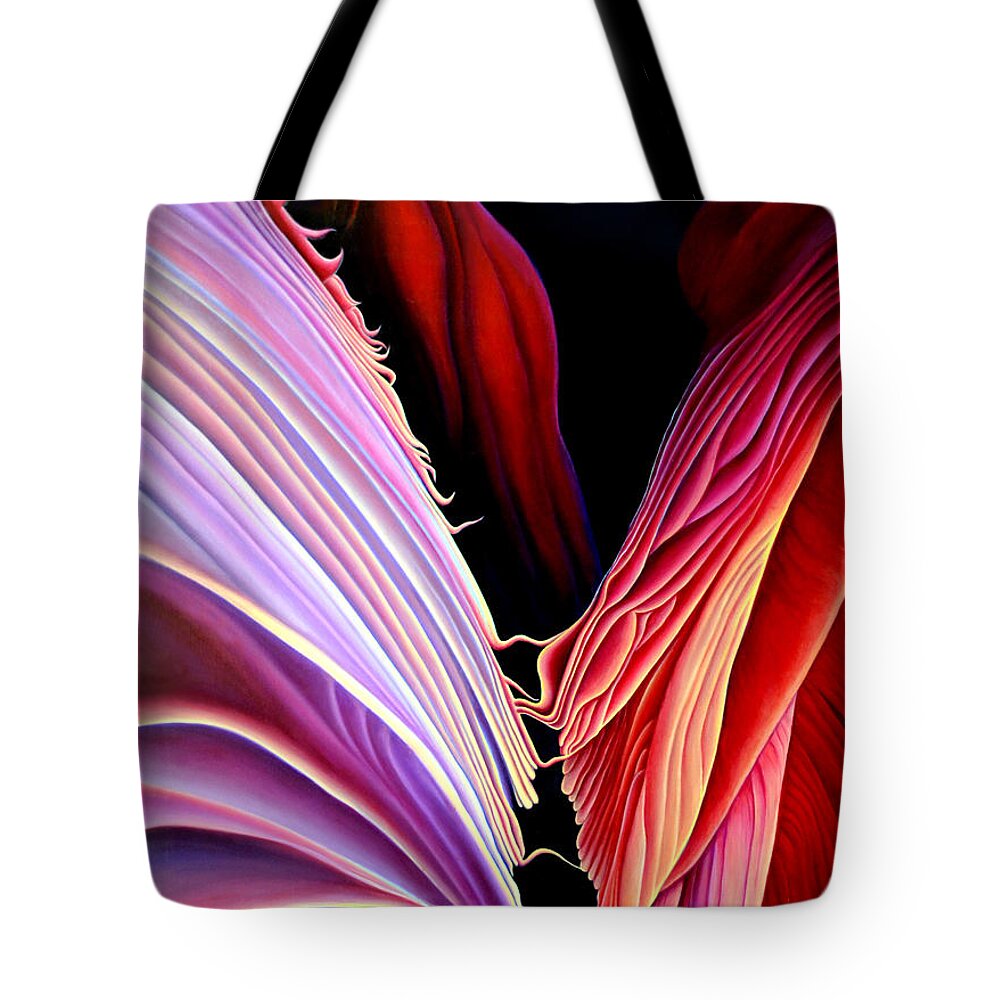 Antalope Canyon Tote Bag featuring the painting Rebirth by Anni Adkins