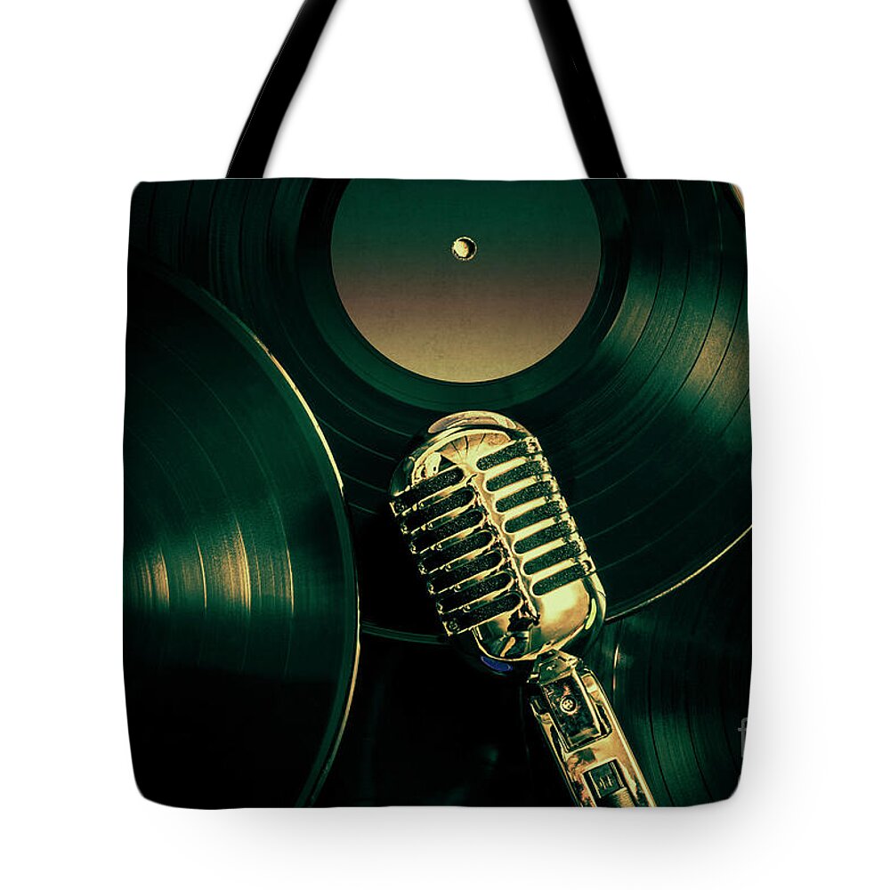 Music Tote Bag featuring the photograph Recording studio art by Jorgo Photography