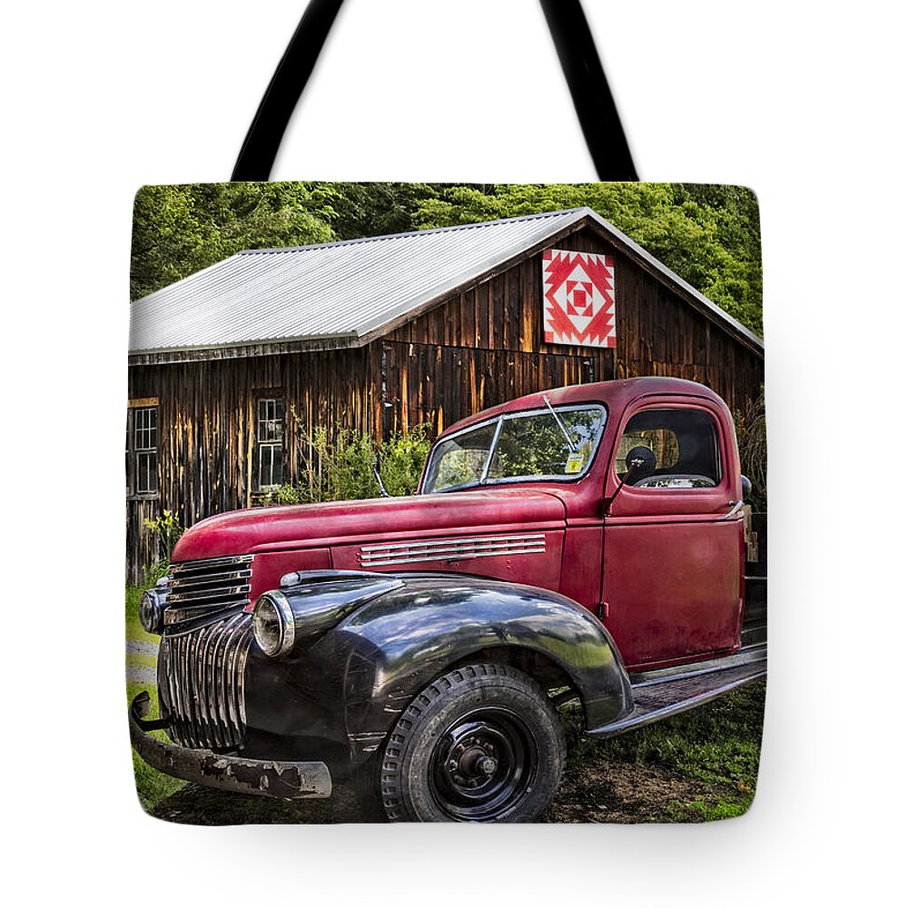 1930s Tote Bag featuring the photograph Red and Black by Debra and Dave Vanderlaan