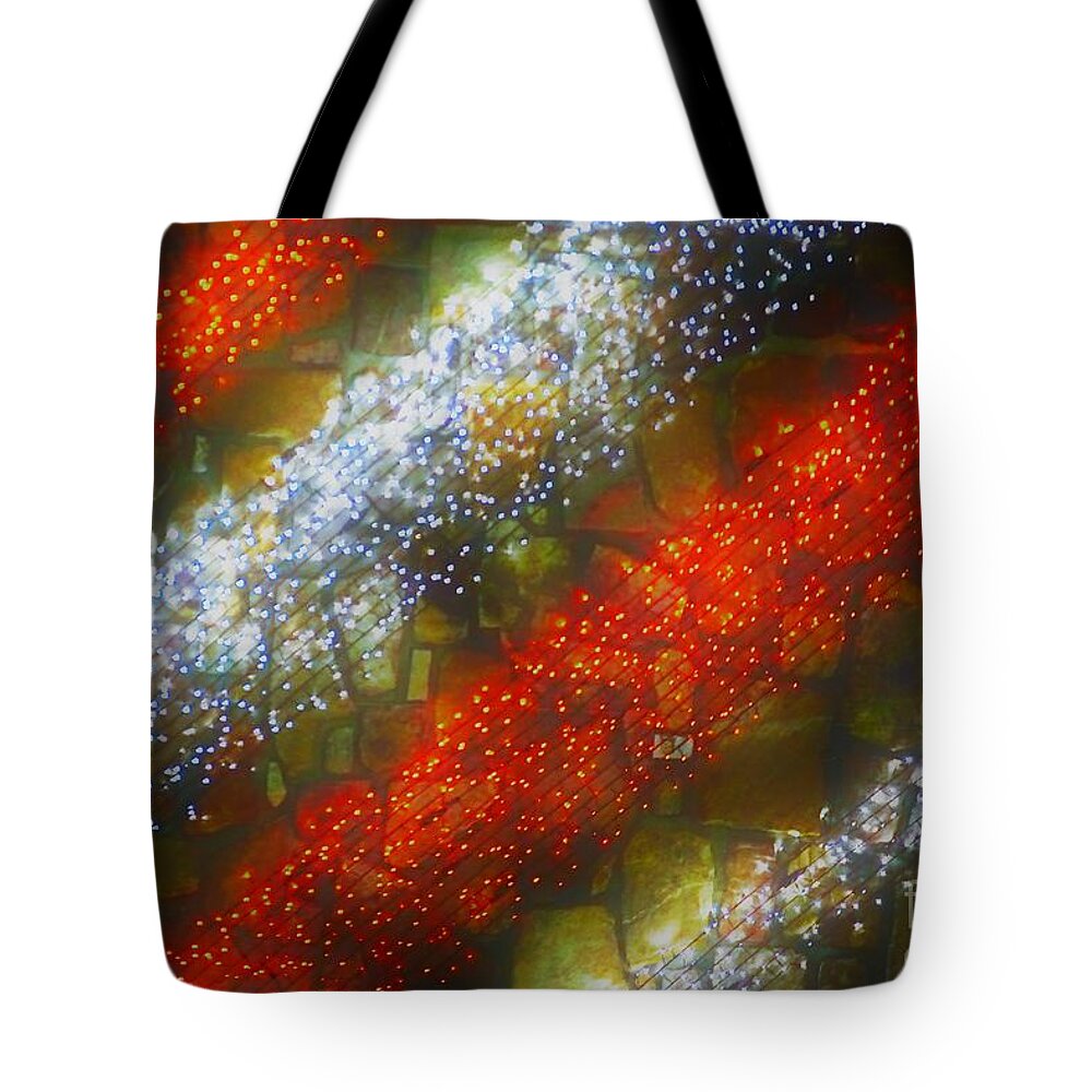 Red Tote Bag featuring the photograph Red and White by Merle Grenz