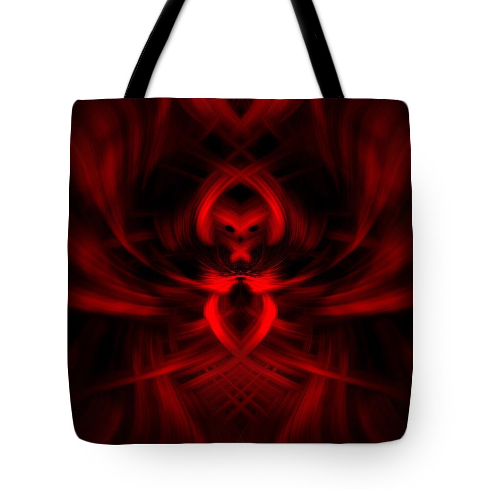 Red Tote Bag featuring the photograph RED by Cherie Duran