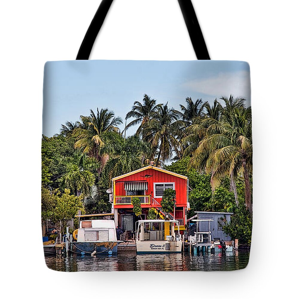 Conchkey Tote Bag featuring the photograph Red Cottage 2 by Ginger Wakem