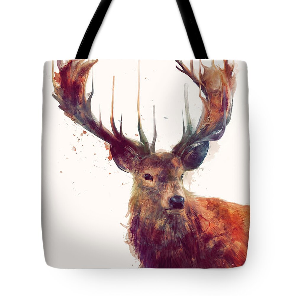 Red Deer Tote Bag for Sale by Amy Hamilton