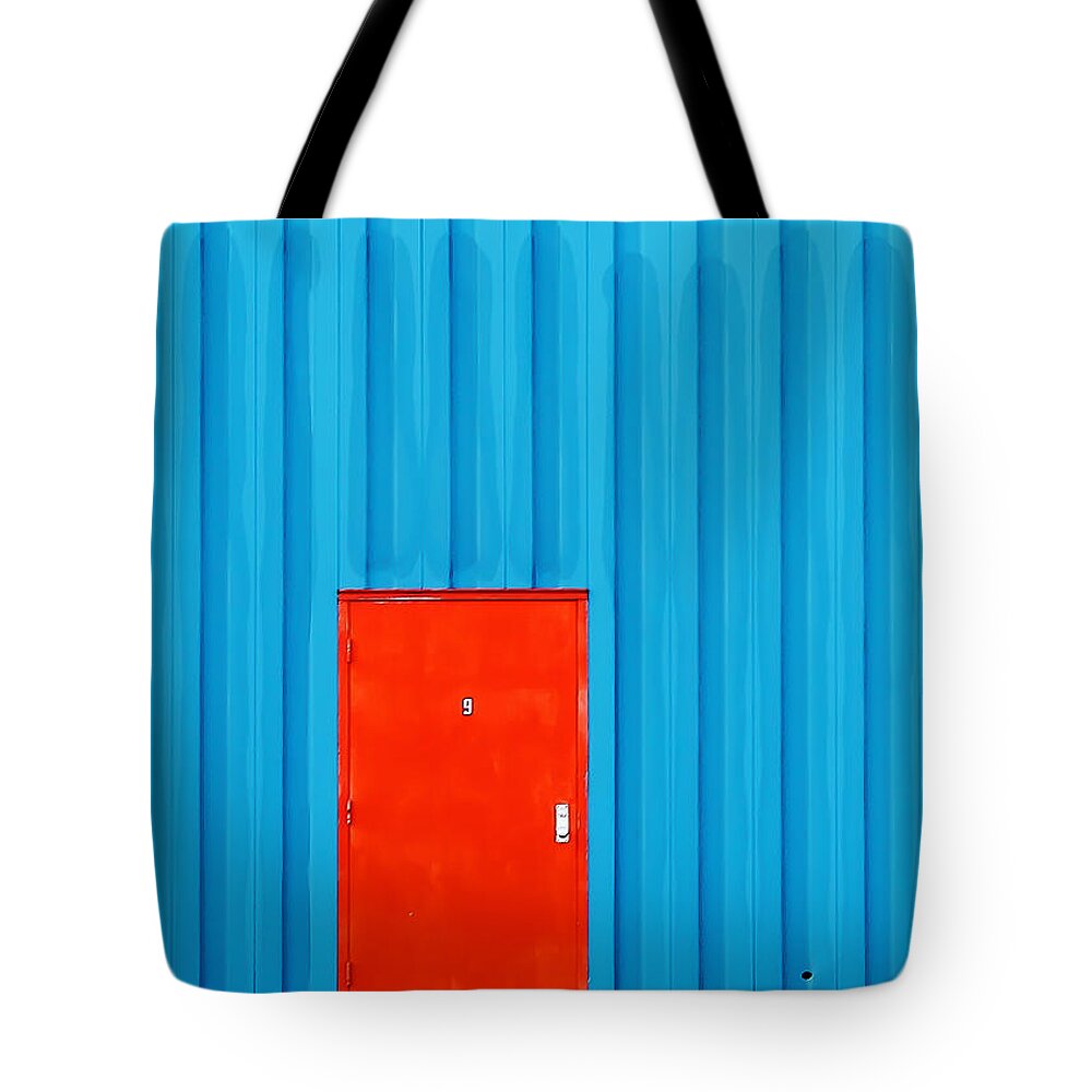 Verona Tote Bag featuring the photograph Red Door No. 9 by Todd Klassy