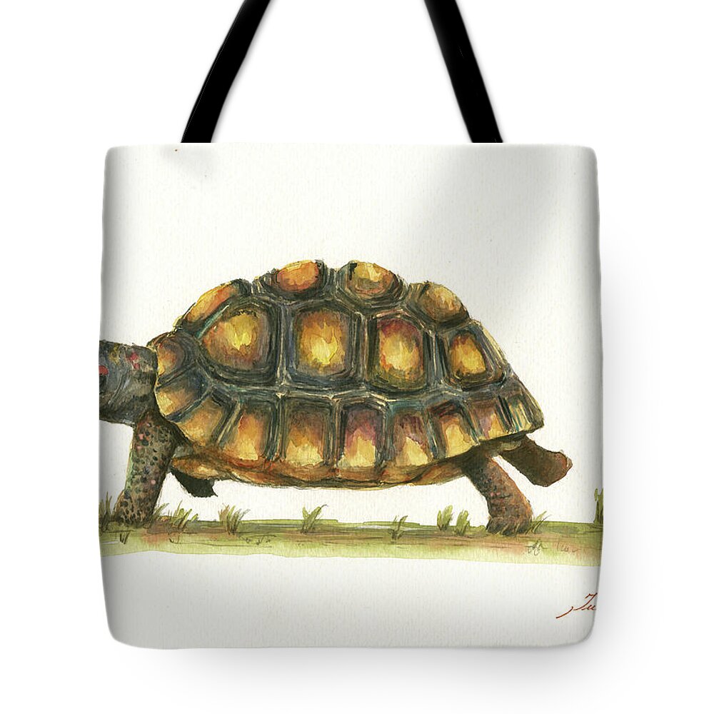 Red Footed Tortoise Tote Bag For Sale By Juan Bosco