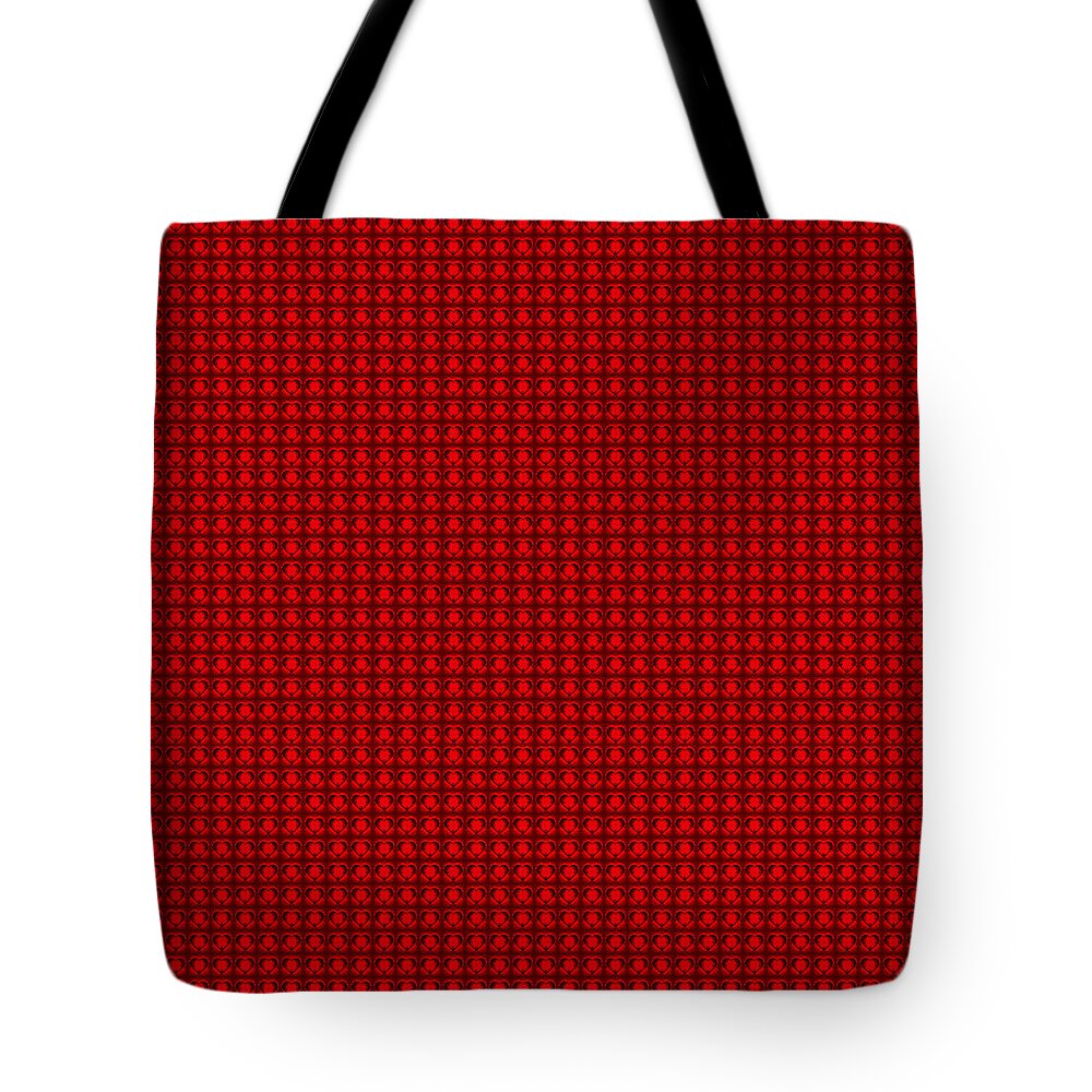  Tote Bag featuring the painting Red Heart 1296 by Steve Fields