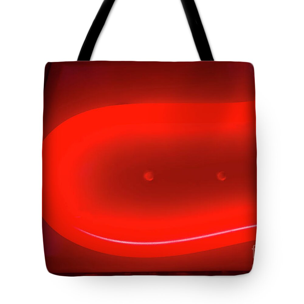 Red Tote Bag featuring the photograph Red in Abstract by David Arment