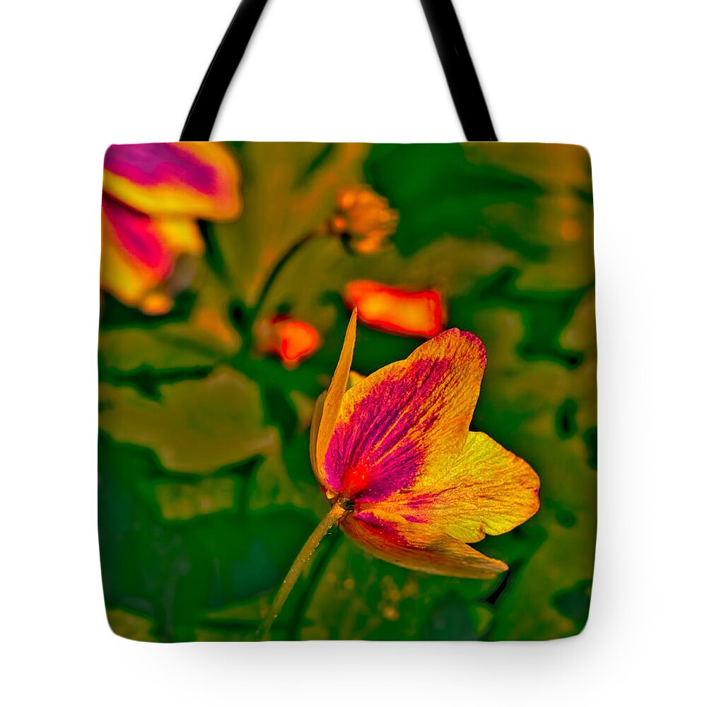 Orange Tote Bag featuring the photograph Red, white, green, orange by Leif Sohlman