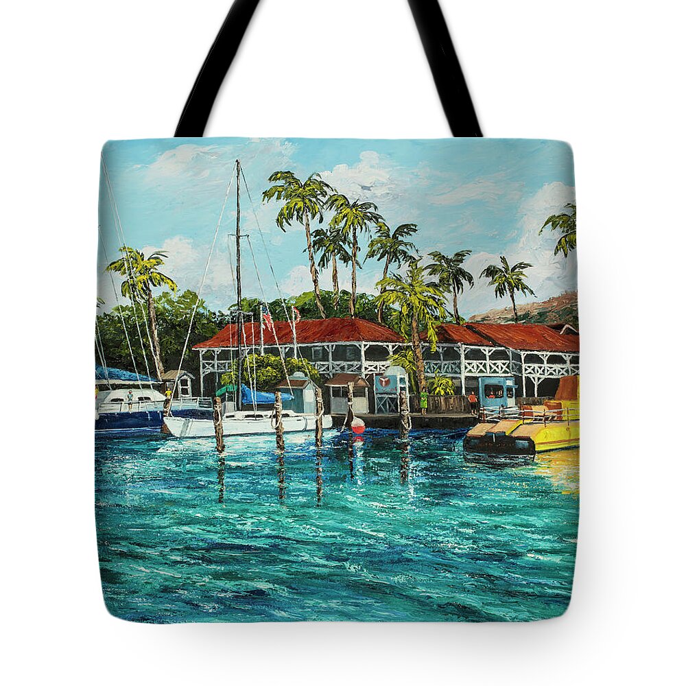 Lahaina Tote Bag featuring the painting Reef Dancer by Darice Machel McGuire