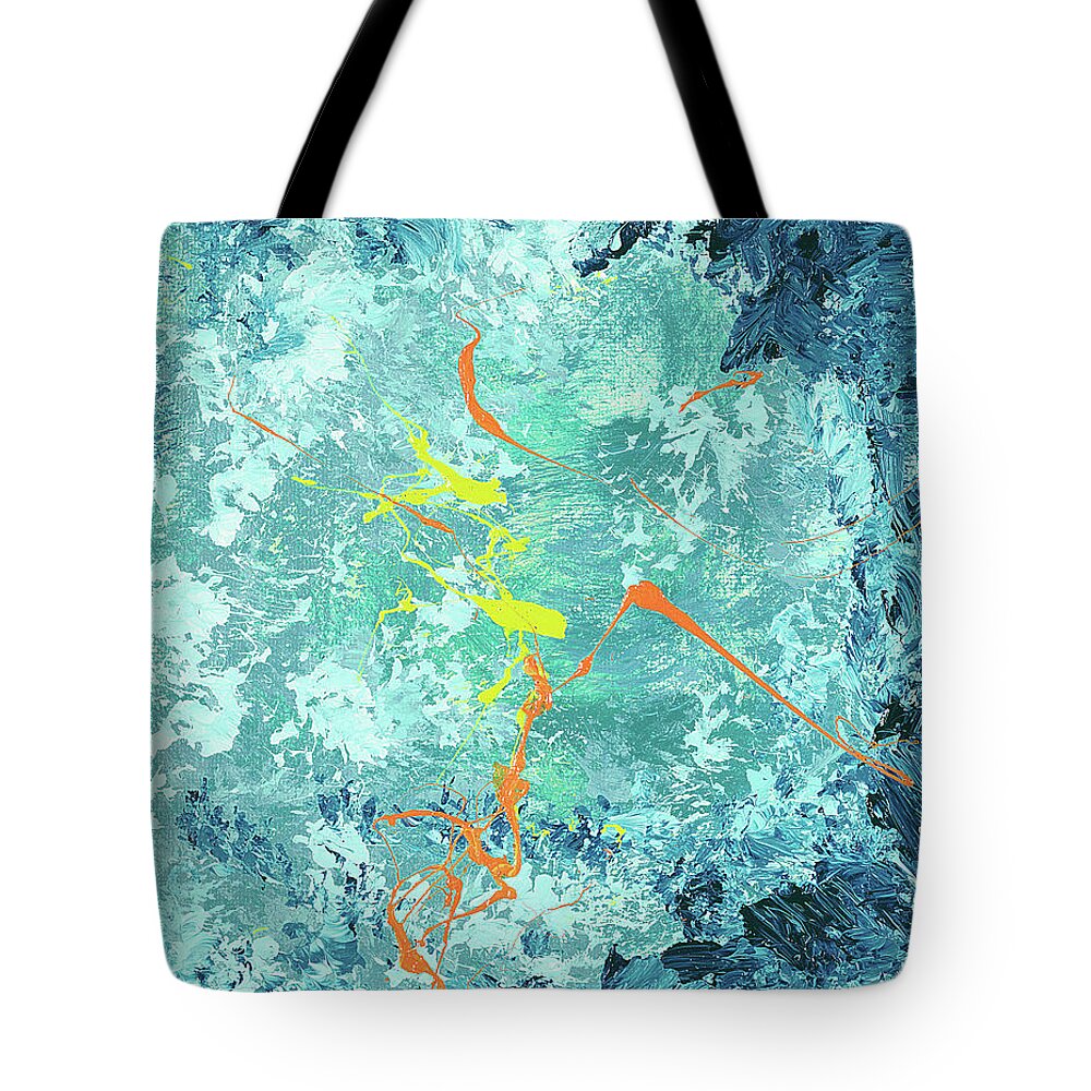 Reef Tote Bag featuring the painting Reef Window 90 by Joe Loffredo