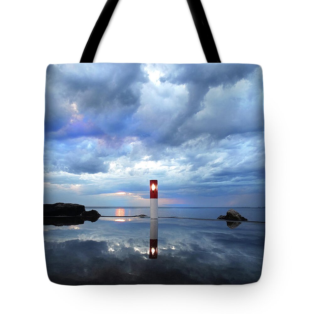 Thunderstorm Tote Bag featuring the photograph Reflection After a Rain 2 by David T Wilkinson