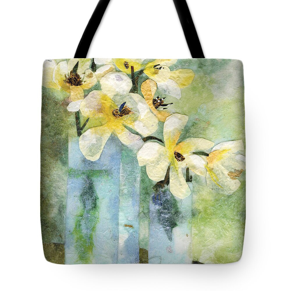 Limited Edition Prints Tote Bag featuring the painting Reflection by Nira Schwartz