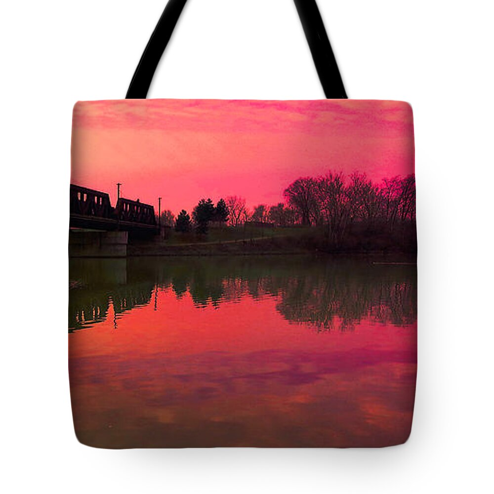 Reflections Tote Bag featuring the photograph Reflections 2 by James Stoshak