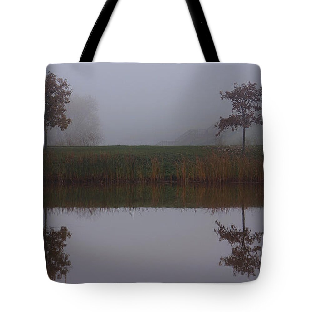 Trees Tote Bag featuring the photograph Reflections by Brooke Bowdren