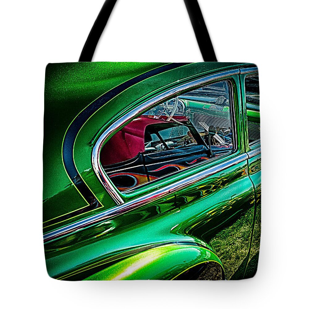 Jay Stockhaus Tote Bag featuring the photograph Reflections in Green by Jay Stockhaus