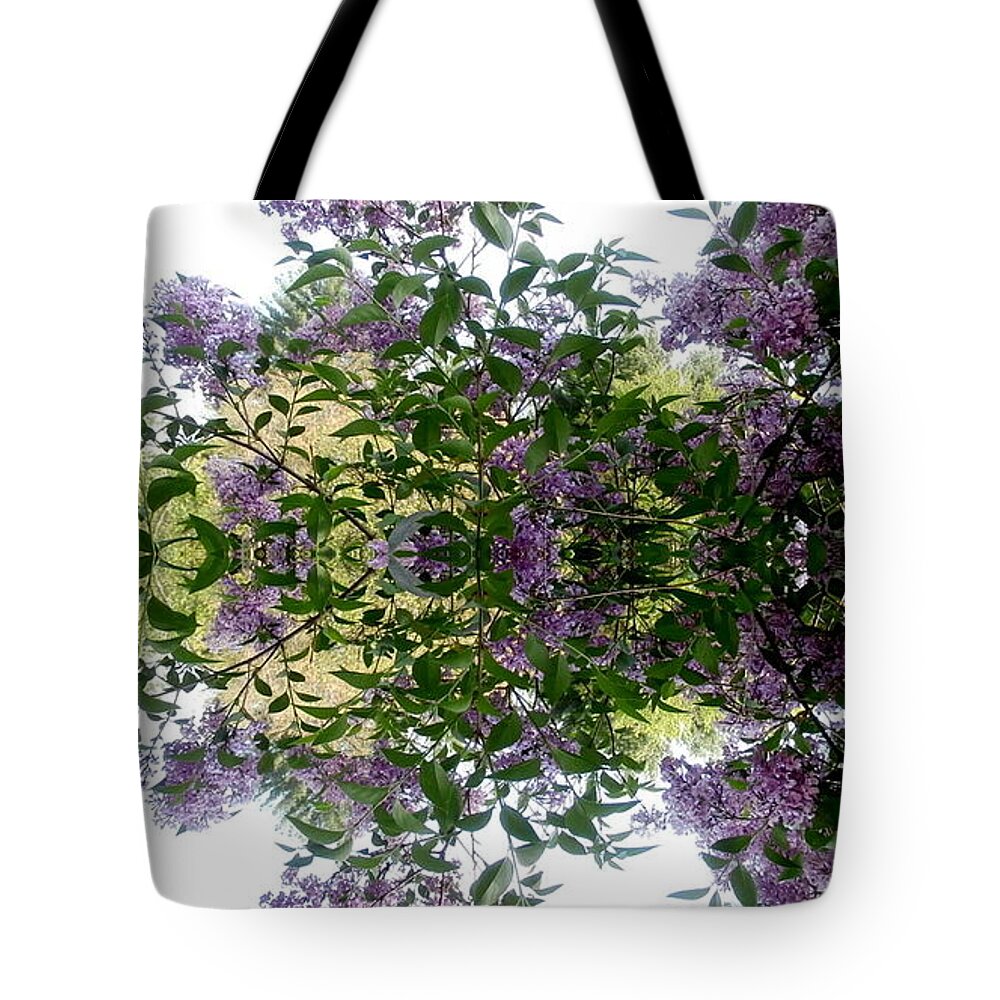 Lilac Tote Bag featuring the photograph Reflections In Spring by Eunice Miller