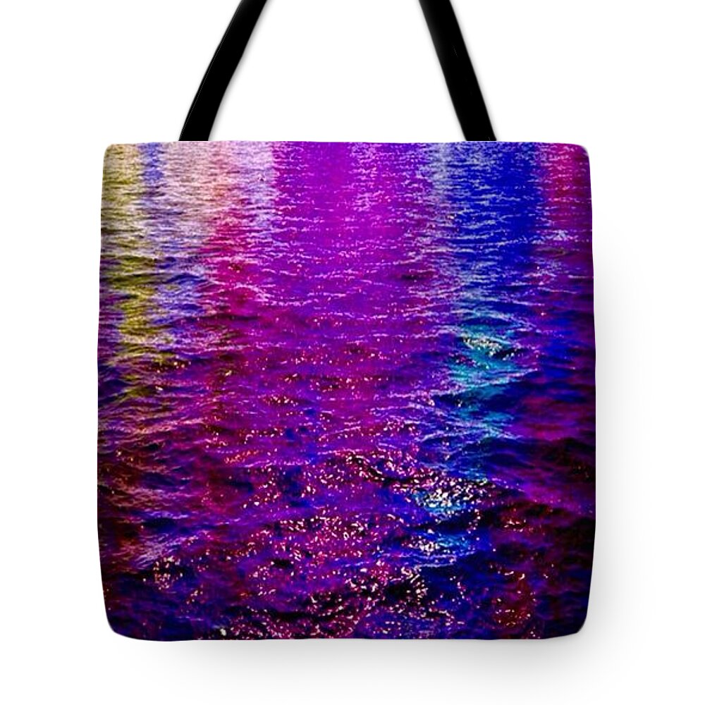 Reflections Tote Bag featuring the painting Reflections by Mark Taylor