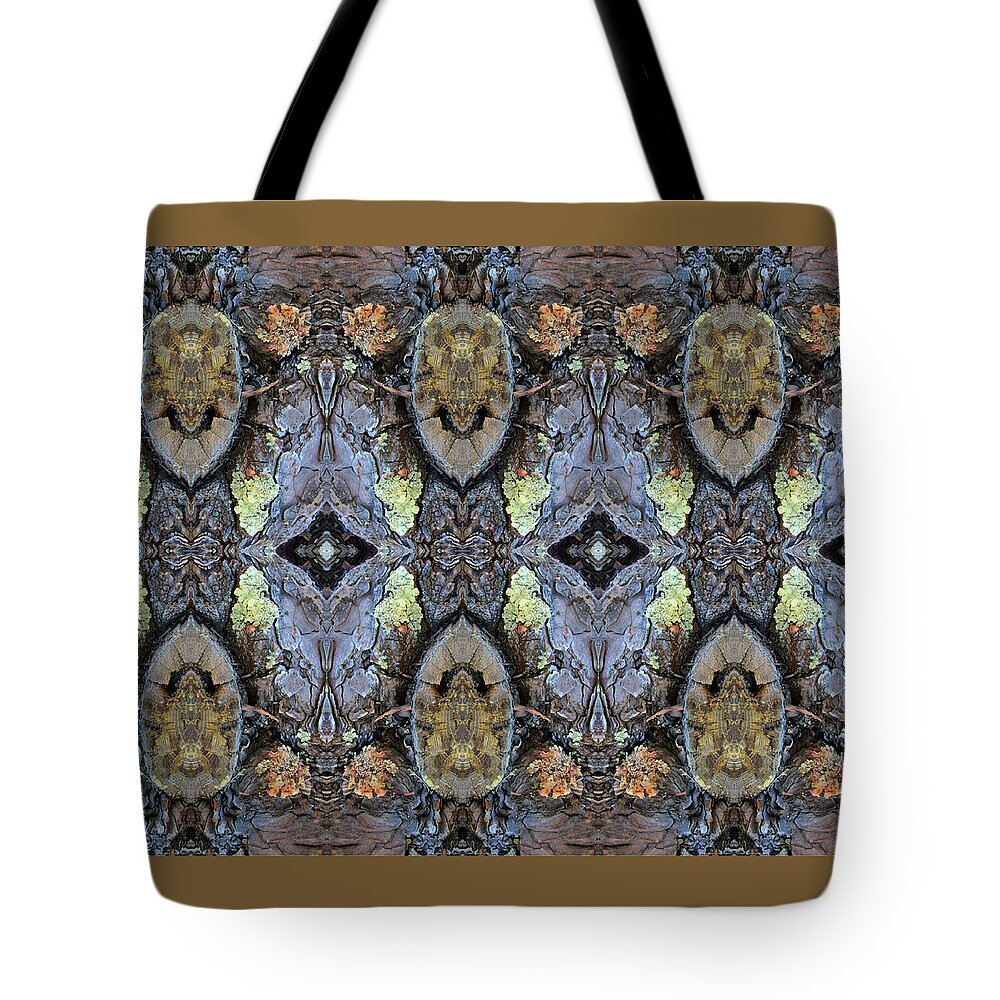 Surrealistic Tote Bag featuring the digital art Reflections of Samurai by Julia L Wright