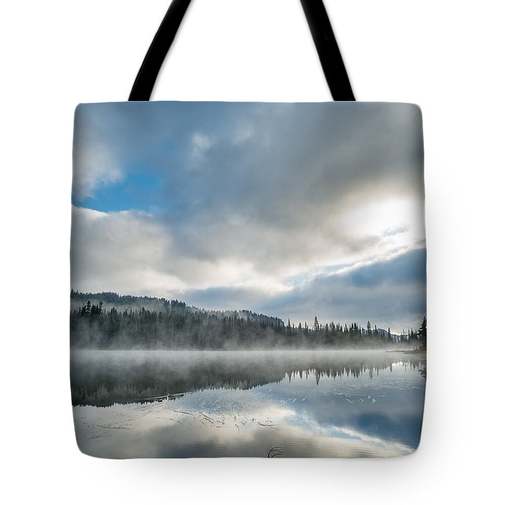 Reflection Lake Tote Bag featuring the photograph Reflections on Reflection Lake 5 by Greg Nyquist