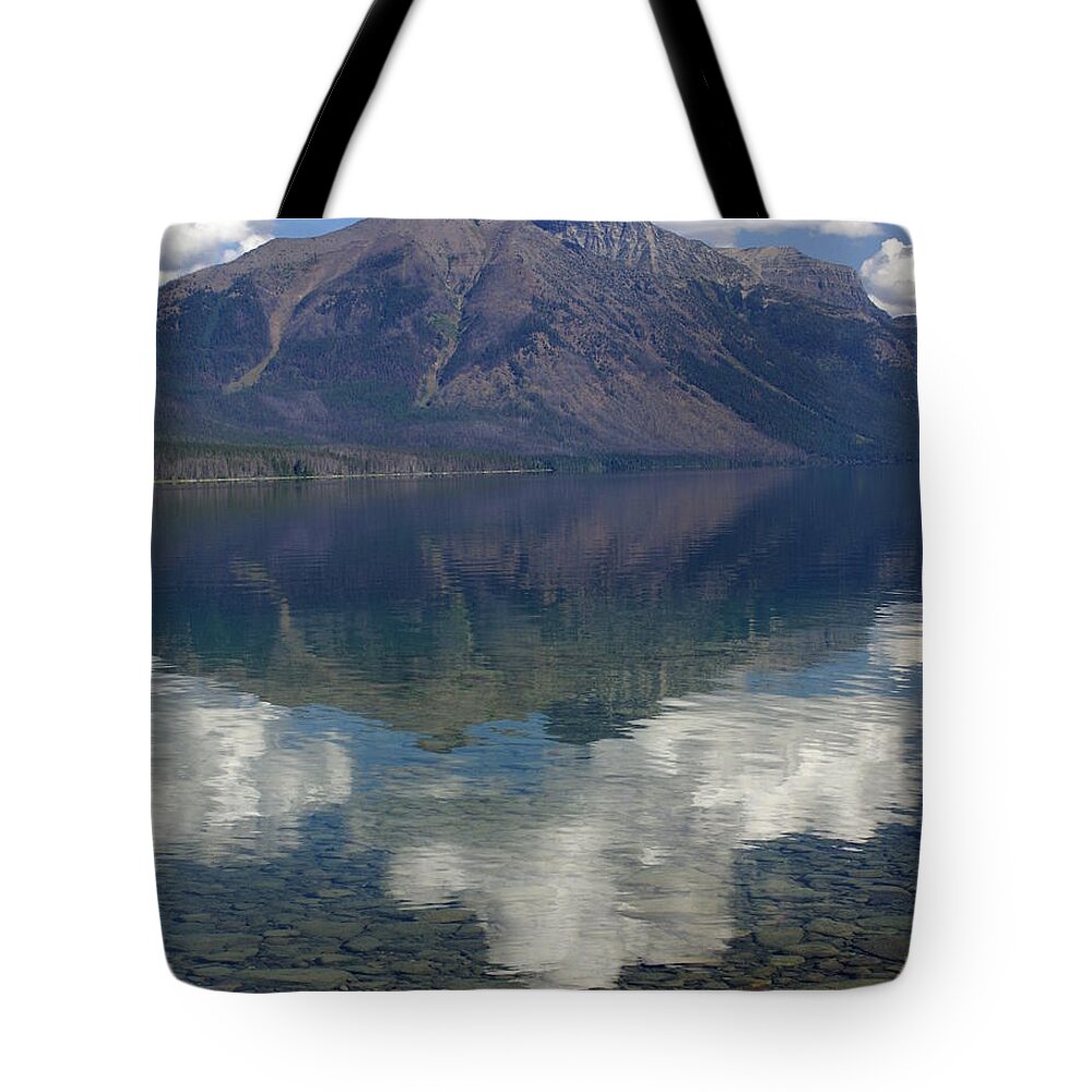 Lake Tote Bag featuring the photograph Reflections on the Lake by Marty Koch