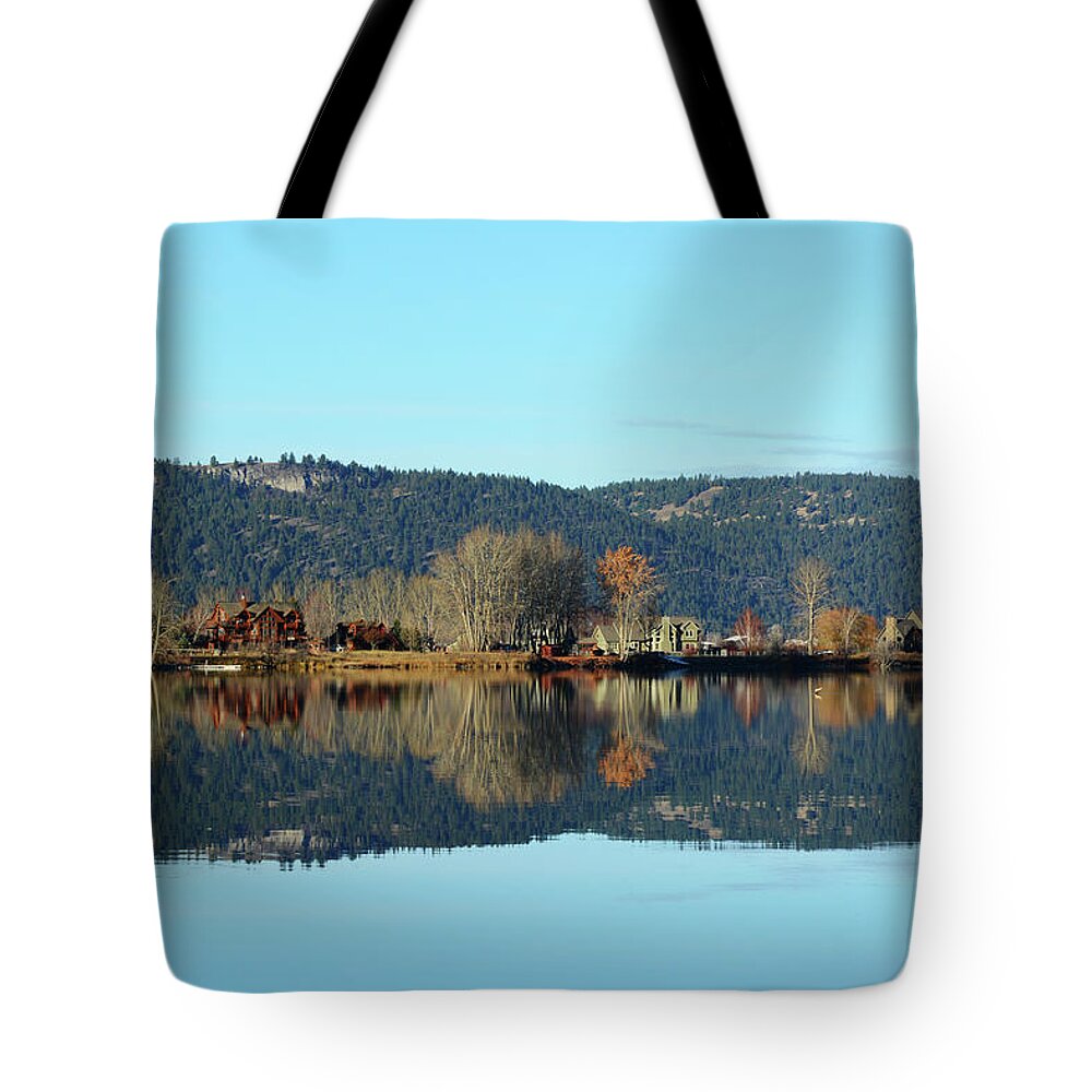 Slough Tote Bag featuring the photograph Reflections on the Slough by Whispering Peaks Photography
