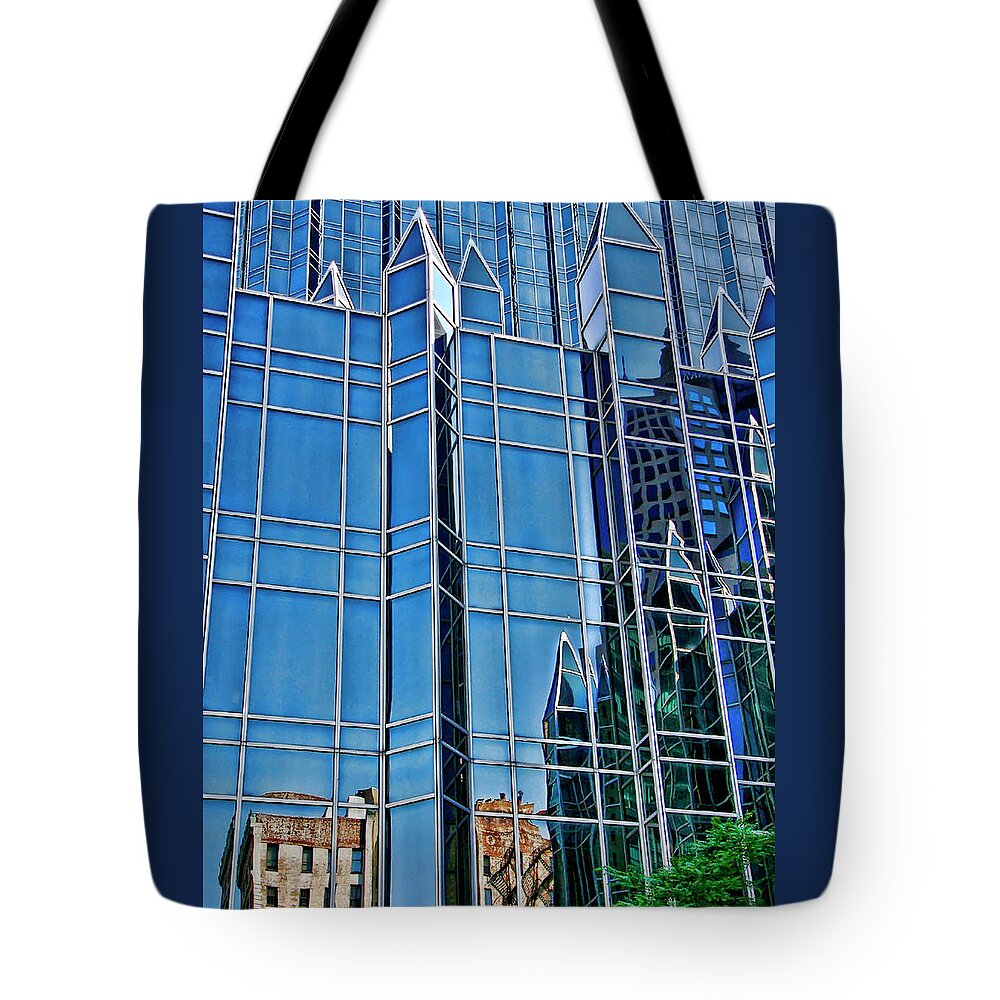 Pittsburgh Tote Bag featuring the photograph Reflections by Rhonda McDougall