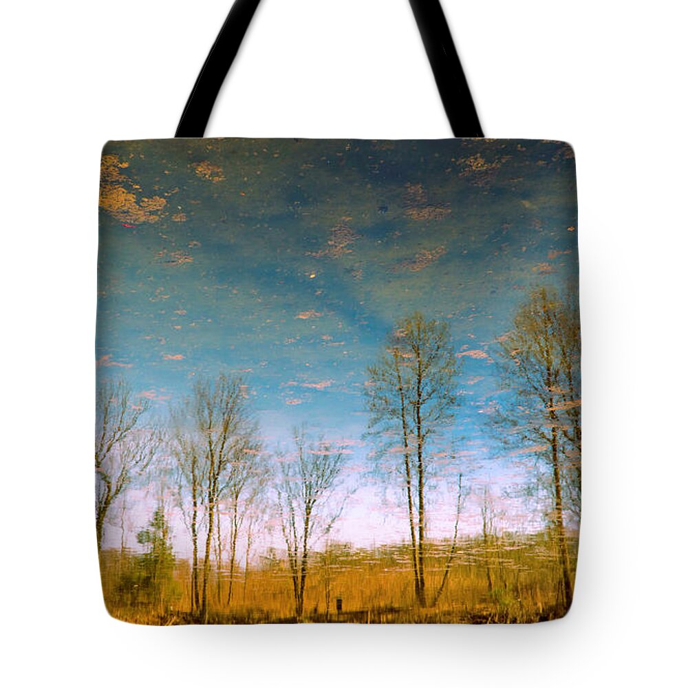 Water Tote Bag featuring the photograph Reflective Water by John Rivera