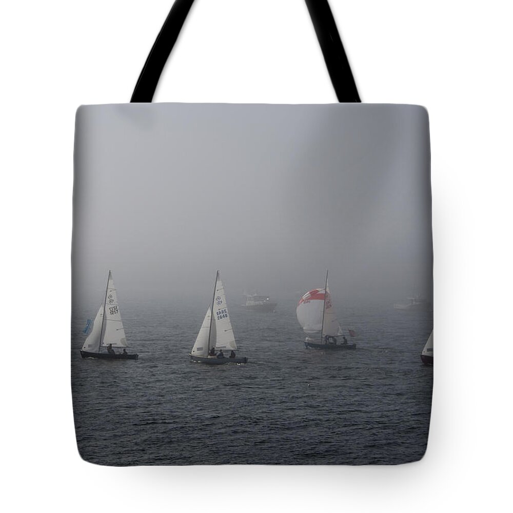 Boat Tote Bag featuring the photograph Regatta by Steven Natanson