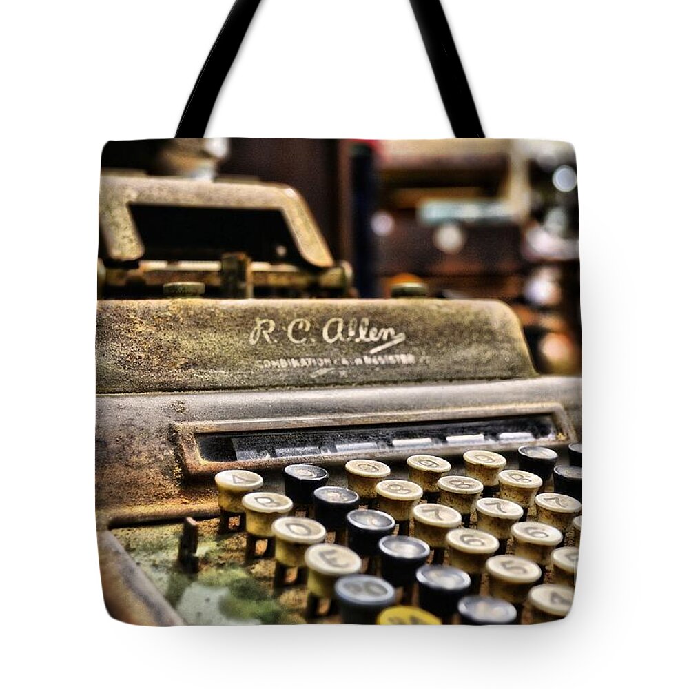 Cash Tote Bag featuring the photograph Register by Chad and Stacey Hall