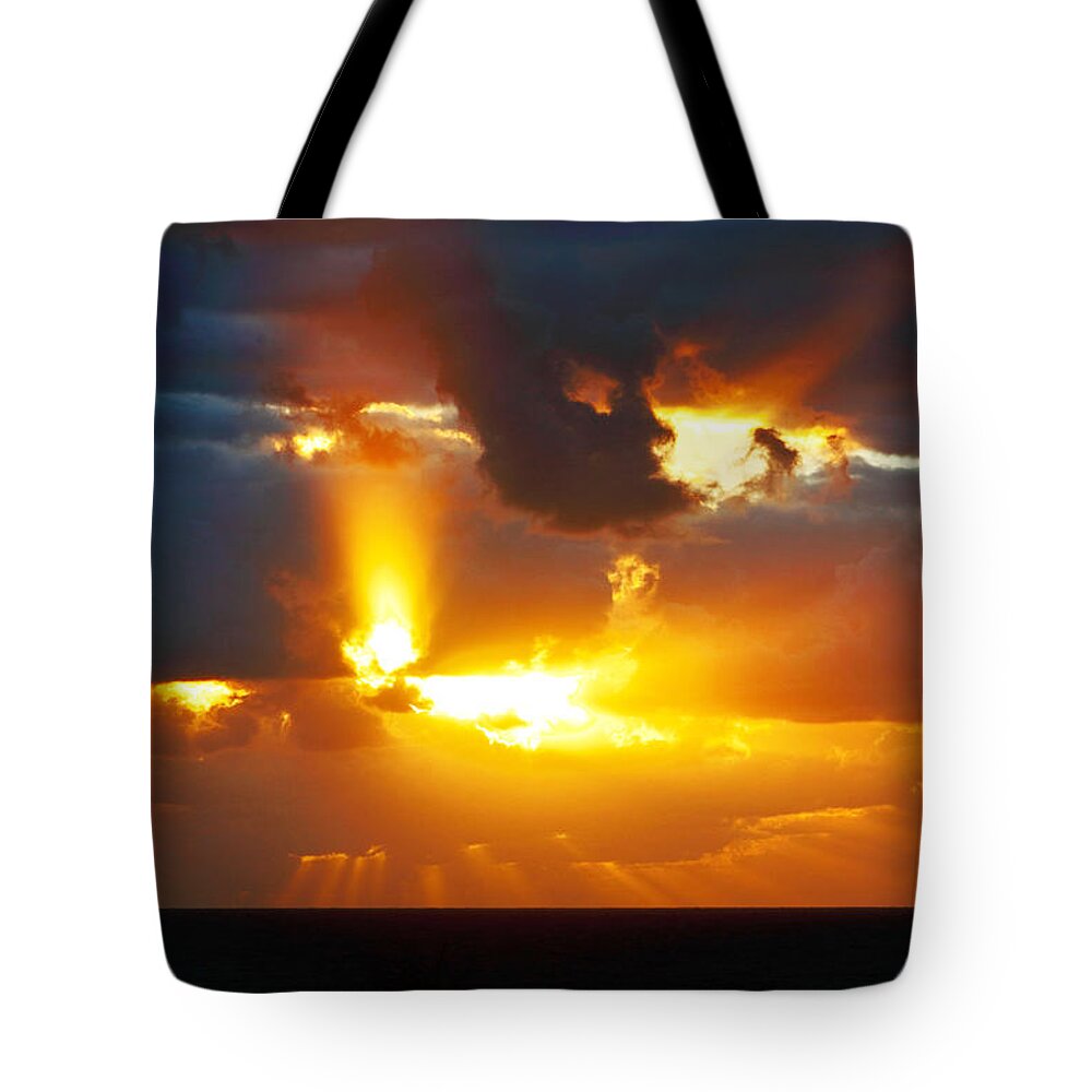 Sunrise Tote Bag featuring the photograph Rejoice by Nicholas Blackwell