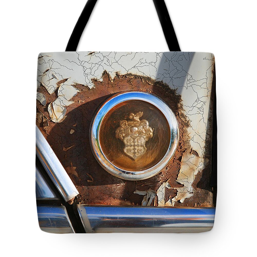 Corrosion Tote Bag featuring the photograph Relic in the rust by Micah Offman