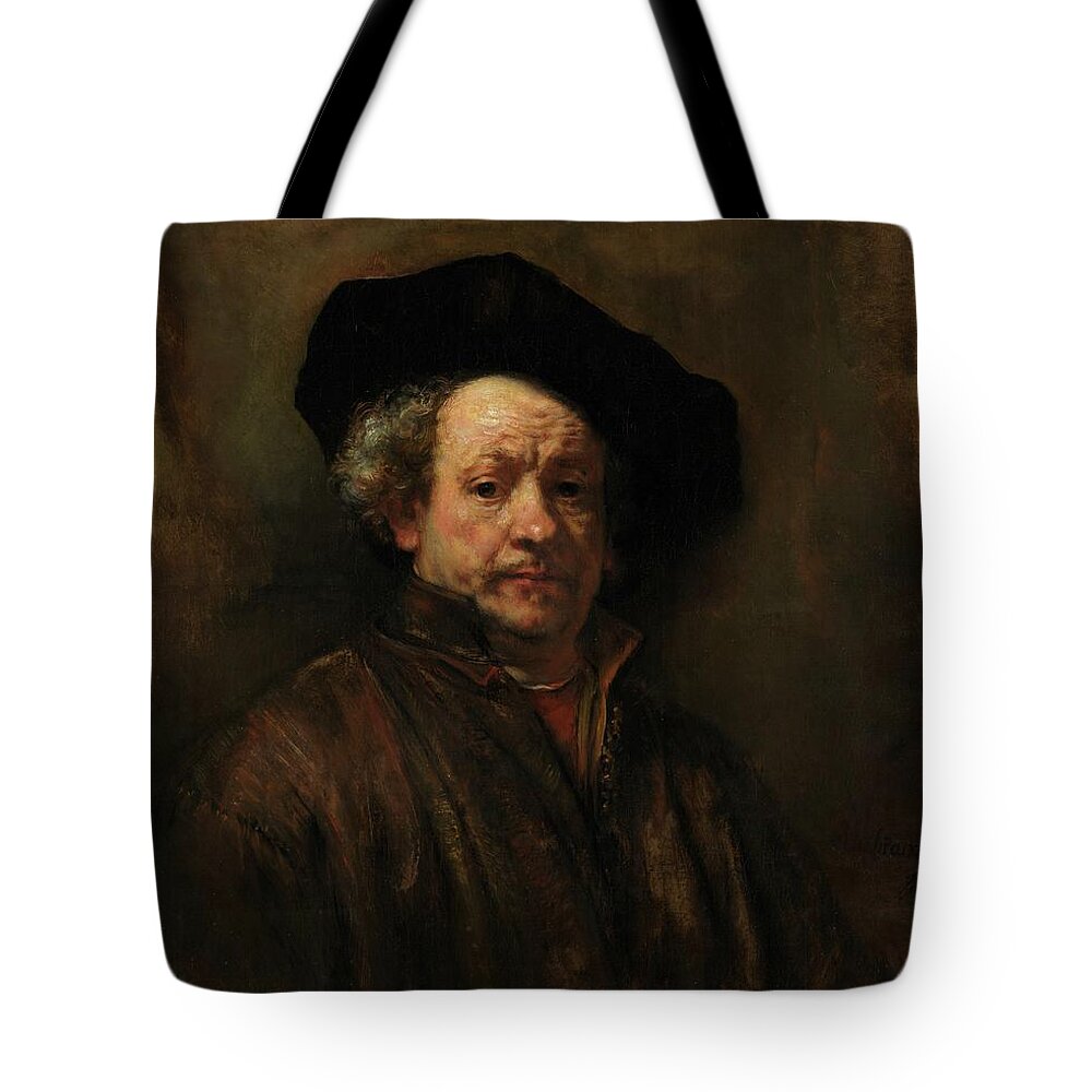 Rembrandt Van Rijn Tote Bag featuring the painting Rembrandt Self Portrait by Rembrandt van Rijn
