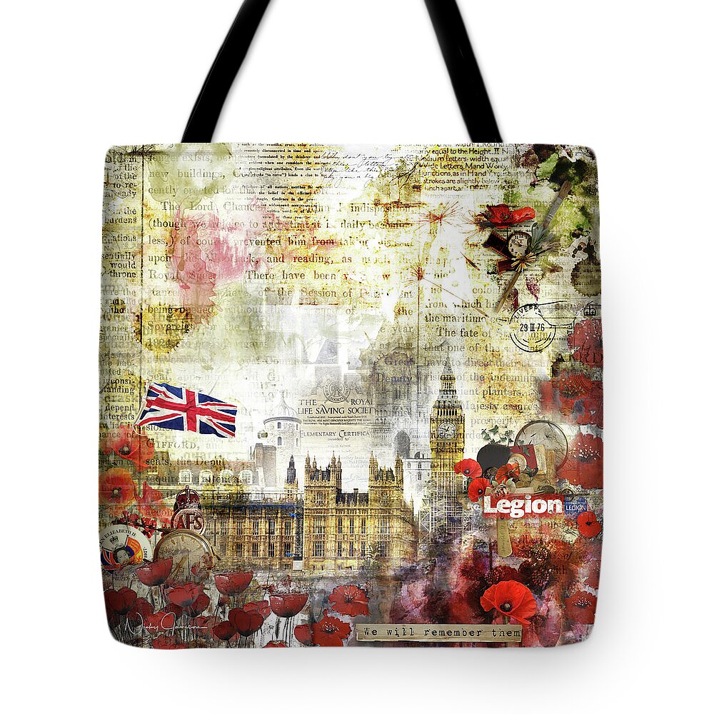 Popplies Tote Bag featuring the digital art Remember by Nicky Jameson