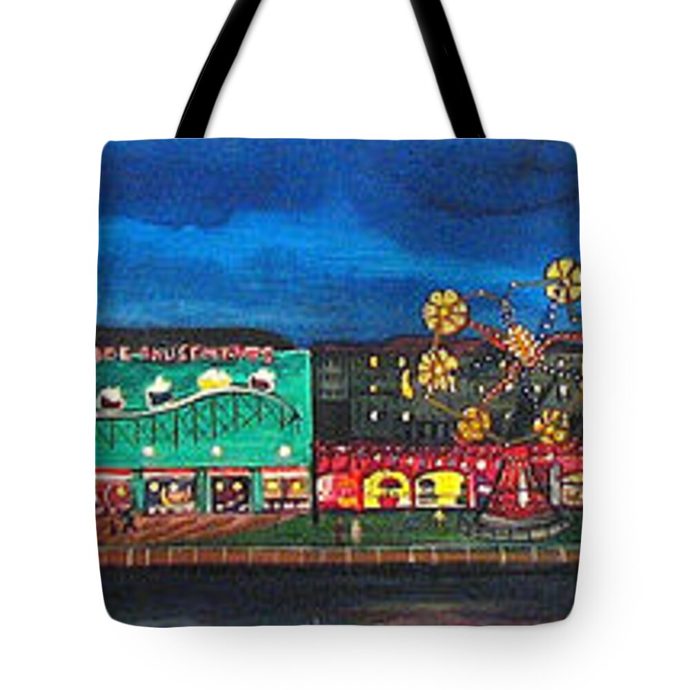 Asbury Art Tote Bag featuring the painting Remember When by Patricia Arroyo