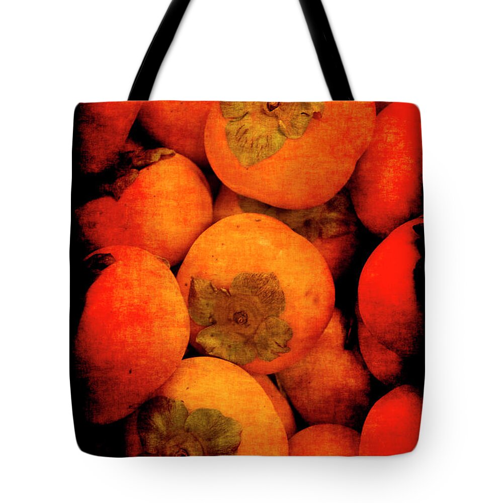 Renaissance Tote Bag featuring the photograph Renaissance Persimmons by Jennifer Wright