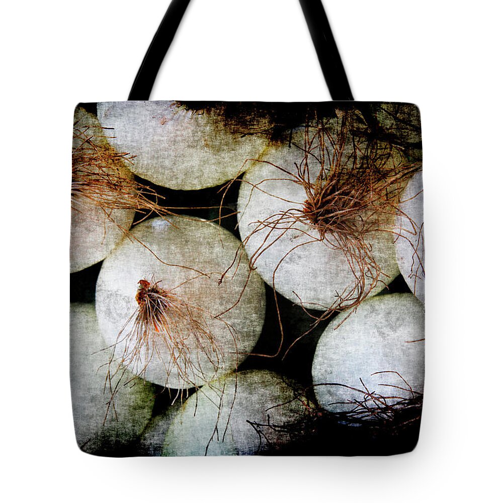 Renaissance Tote Bag featuring the photograph Renaissance White Onions by Jennifer Wright