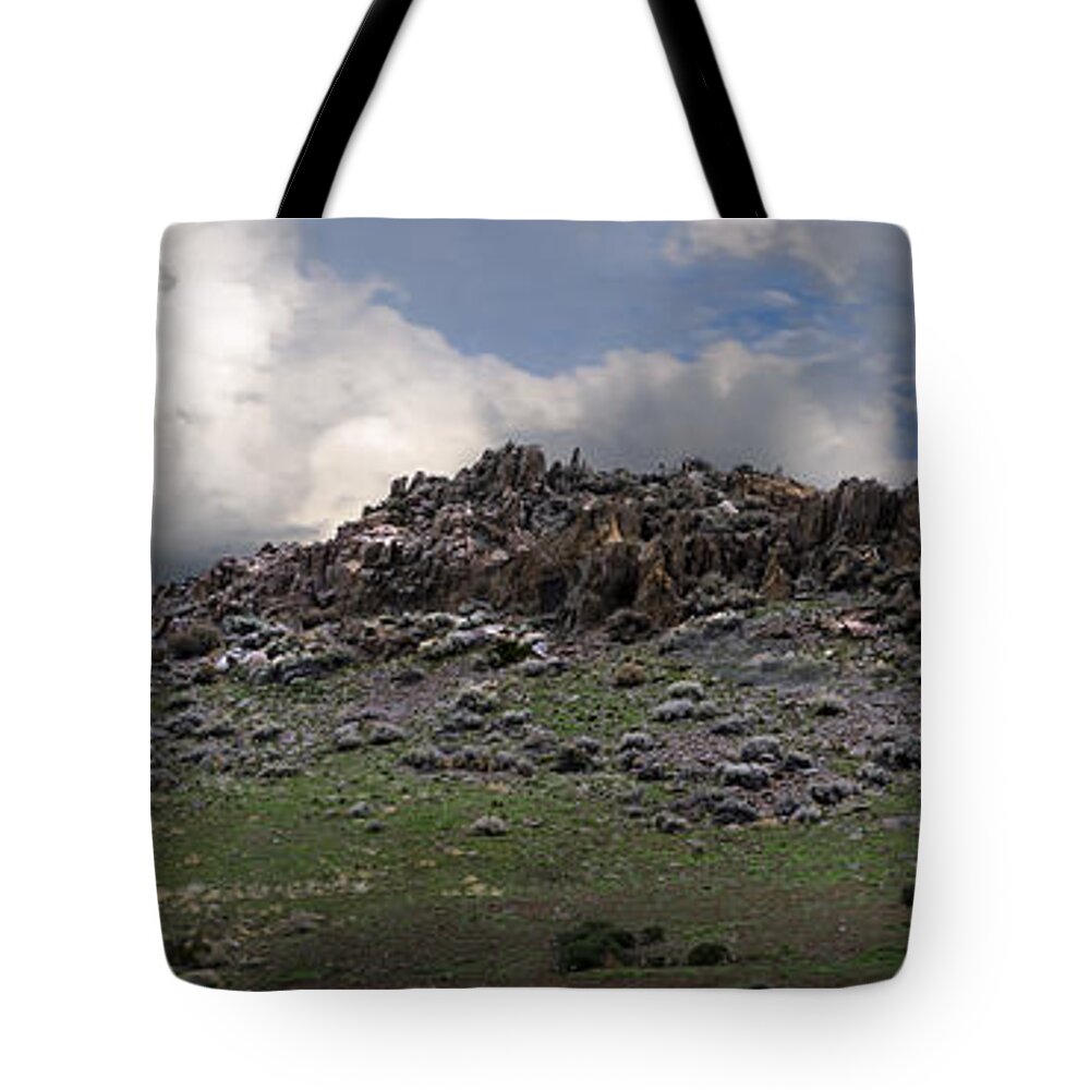 Reno Tote Bag featuring the photograph Reno Rock Formation by Rick Mosher