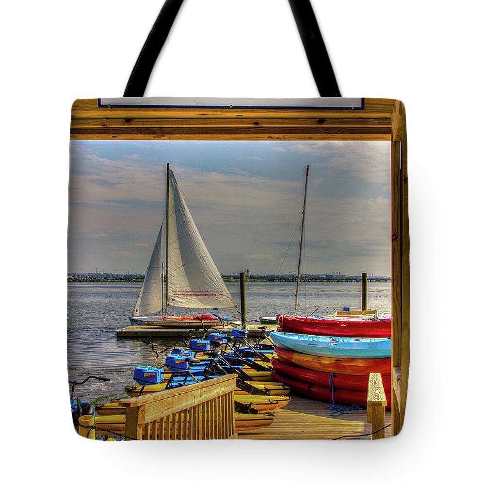 Dc Tote Bag featuring the photograph Rental Dock by Rod Best